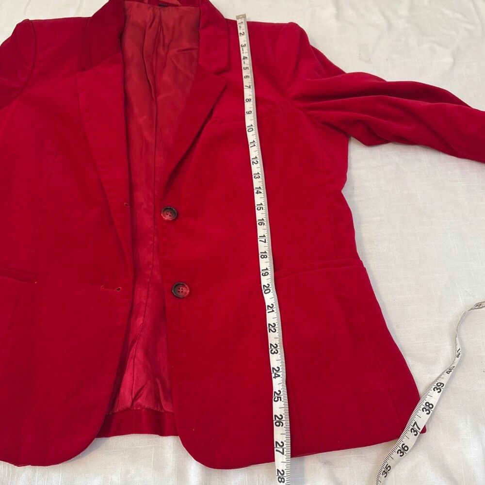 Women’s Velvet Blazer  Fashions Red Size 18